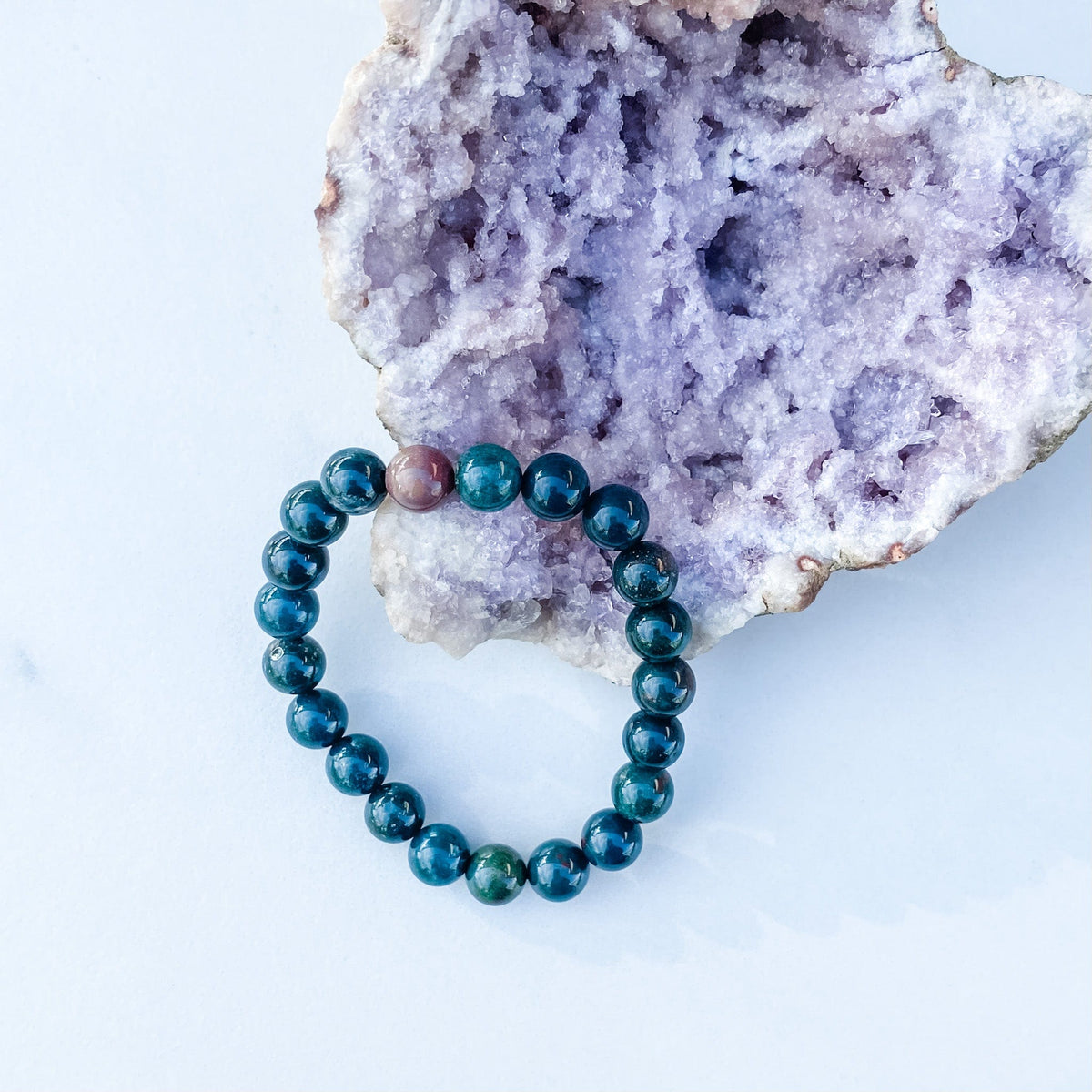 S1177 Bloodstone crystal beaded stone stretch bracelet 8mm australia.Crystal bracelets australia.Gemrox sydney 10