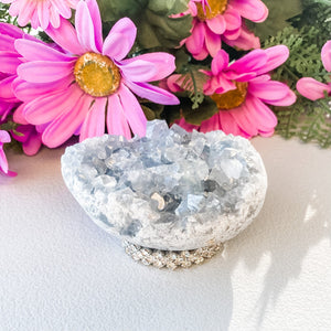 S1676 crystal sphere stands silver metal and diamante australia. metal crystal specimen mineral stands australia. gemrox sydney 1