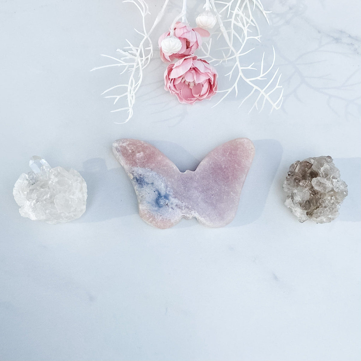 S1679 pink amethyst crystal butterfly shaped stone australia. buy pink amethyst buttterfly australia. gemrox sydney 1