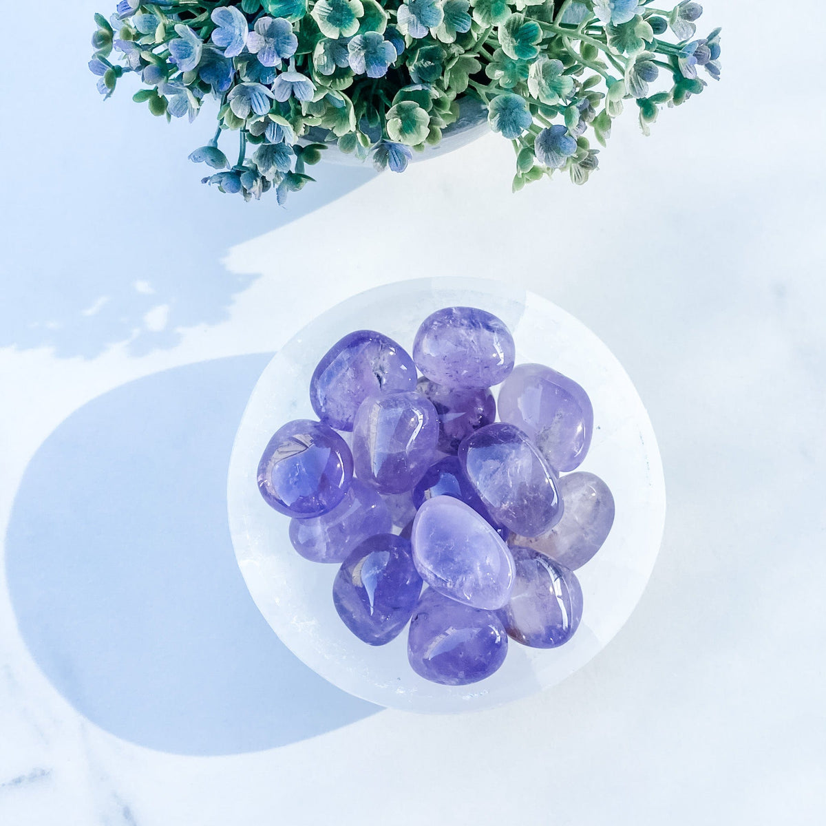 S1703 Brazillian Amethyst crystal tumbled tumble stone 3cm australia. buy brazillian amethyst stone stones in australia.gemrox sydney 1