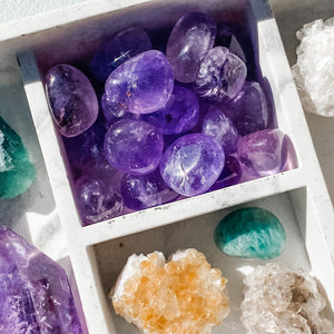 S1703 Brazillian Amethyst crystal tumbled tumble stone 3cm australia. buy brazillian amethyst stone stones in australia.gemrox sydney 1