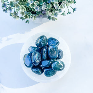 S1705 Moss agate crystal tumbled tumbles stones 3cm australia.buy moss agate crystal australia. gemrox sydney 1