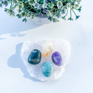 S1705 Moss agate crystal tumbled tumbles stones 3cm australia.buy moss agate crystal australia. gemrox sydney 1