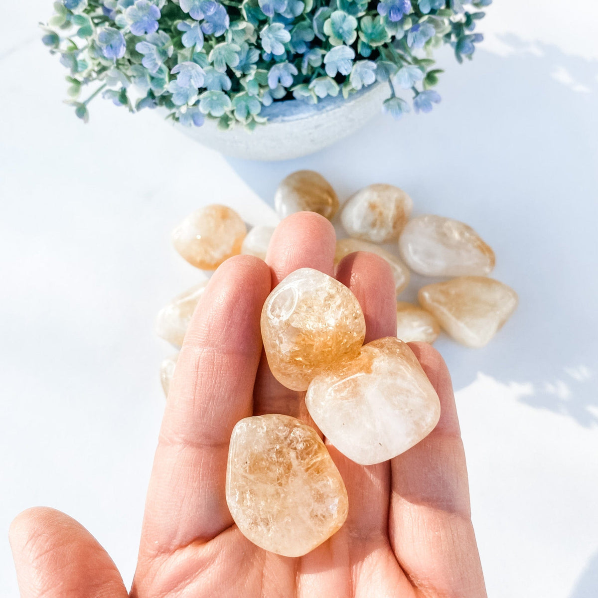 S1754 Citrine crystal tumbled tumble stone 3cm australia. buy citrine crystal sydney australia. gemrox sydney 1