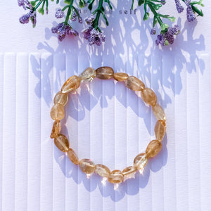 S1779 Citrine crystal mini tumble beaded stone stretch elastic jewellery bracelet australia. citrine crystal bracelets australia. gemrox sydney 1