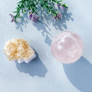 S1800 rose pink quartz crystal ball sphere 4cm diameter australia. rose quartz sphere australia. gemrox sydney 1