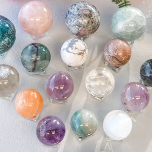 Glass Sphere Display Stand Small-2.3cm