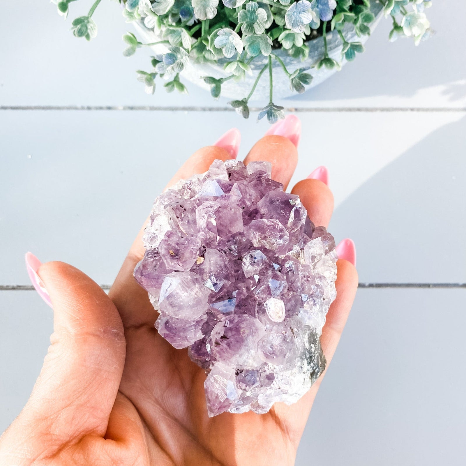 s1628 amethyst crystal cluster raw stone australia. amethyst crystal cluster 7cm australia. gemrox sydney 1