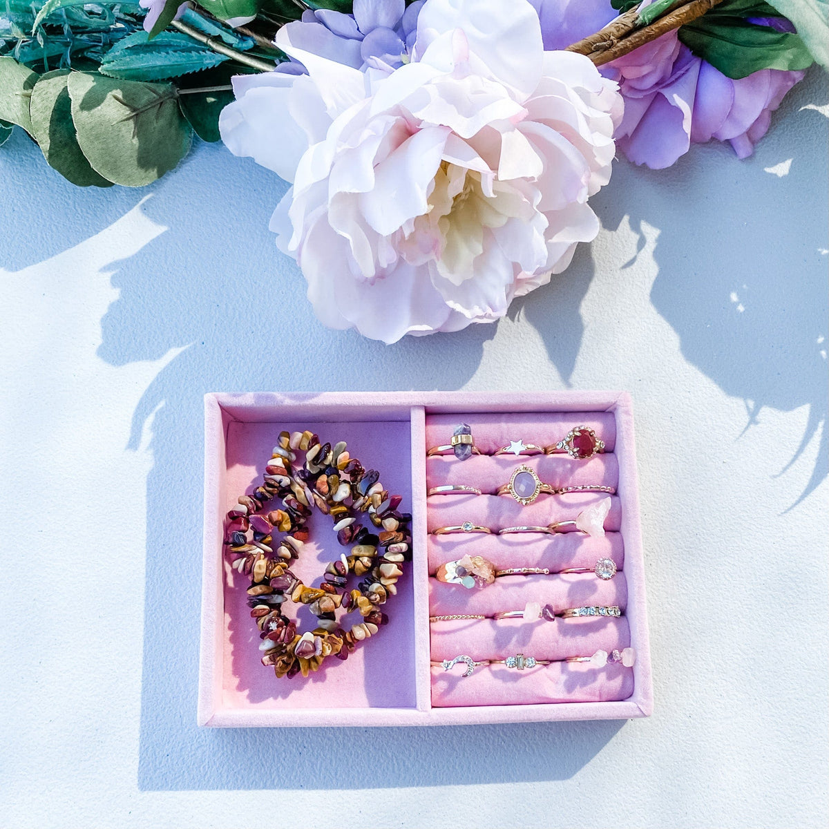 s1634 mookaite jasper crystal chip stone stretch elastic bracelet australia. mookaite crystal bracelet australia. gemrox sydney 1