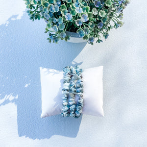 s1637 larimar crystal chip stretch stone healing bracelet australia. larimar crystal bracelet australia. gemrox sydney 1