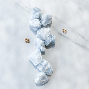 S1136 Blue Calcite raw rough stone crystals australia gemrox sydney 1