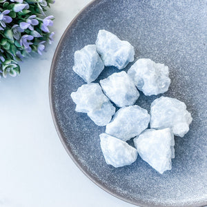 S1136 Blue Calcite raw rough stone crystals australia gemrox sydney 1