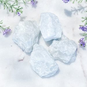 S1136 Blue Calcite raw rough stone crystals australia gemrox sydney 1