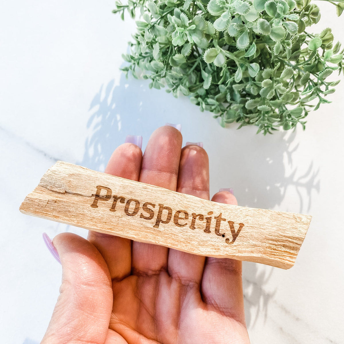 S1262 Palo Santo wood stick with burned wood engraved words australia gemrox sydney 1