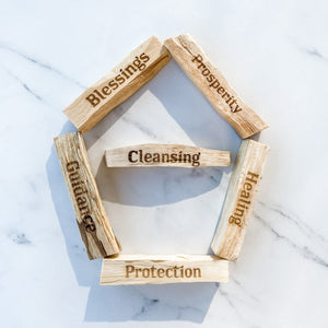 S1262 Palo Santo wood stick with burned wood engraved words australia gemrox sydney 1