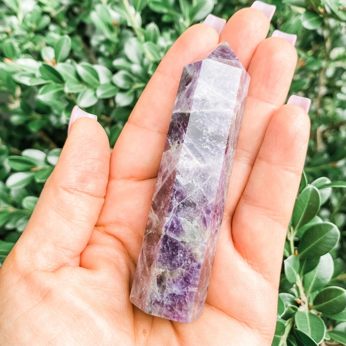 S316 Amethyst chevron crystal tower generator point australia natural stone amethyst tower australia gemrox sydney 1