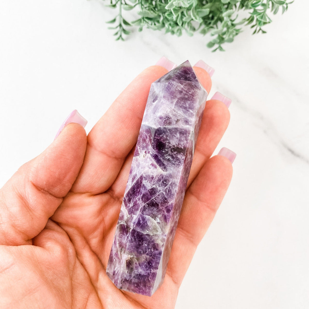 S316 Amethyst chevron crystal tower generator point australia natural stone amethyst tower australia gemrox sydney 1