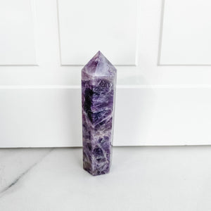 S316 Amethyst chevron crystal tower generator point australia natural stone amethyst tower australia gemrox sydney 1