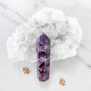 S316 Amethyst chevron crystal tower generator point australia natural stone amethyst tower australia gemrox sydney 1