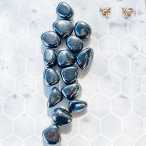 hematite crystal tumbled stone australia