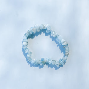 aquamarine crystal chip bracelet australia