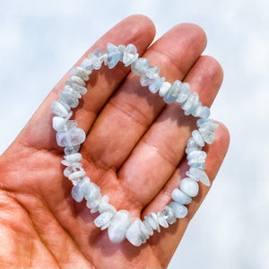 aquamarine crystal chip bracelet australia