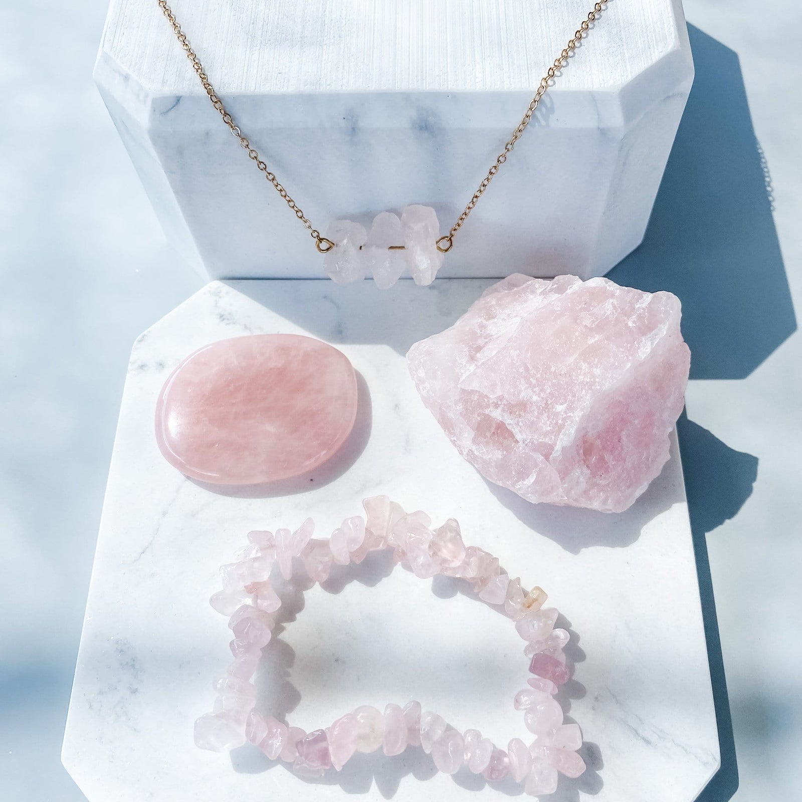 rose quartz crystal stone gift box collection gemrox australia