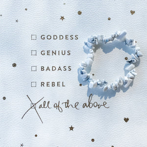 white howlite crystal chip stone stretch bracelet australia