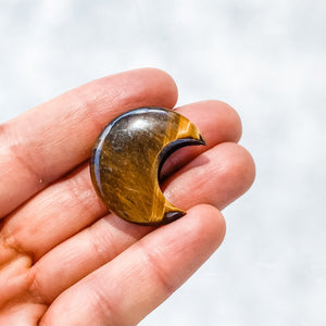 mini moon crescent shaped crystal stone carvings rose gemrox australia