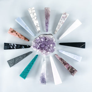 blue lace agate obelisk tower generator point ring holder ring stand gemrox australia