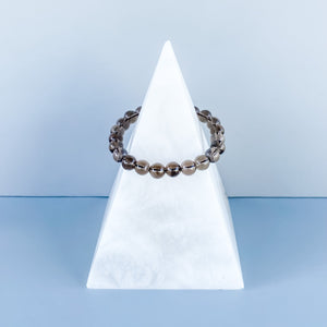 smoky quartz crystal beaded stone stretch 8mm bracelet healing bracelet australia gemrox