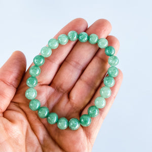 green aventurine crystal stone stretch beaded 8mm bracelet australia gemrox
