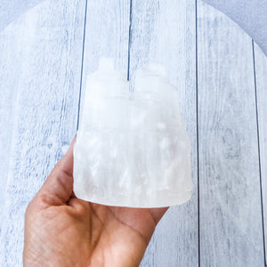 Selenite twin charging tower lamp light gemrox australia