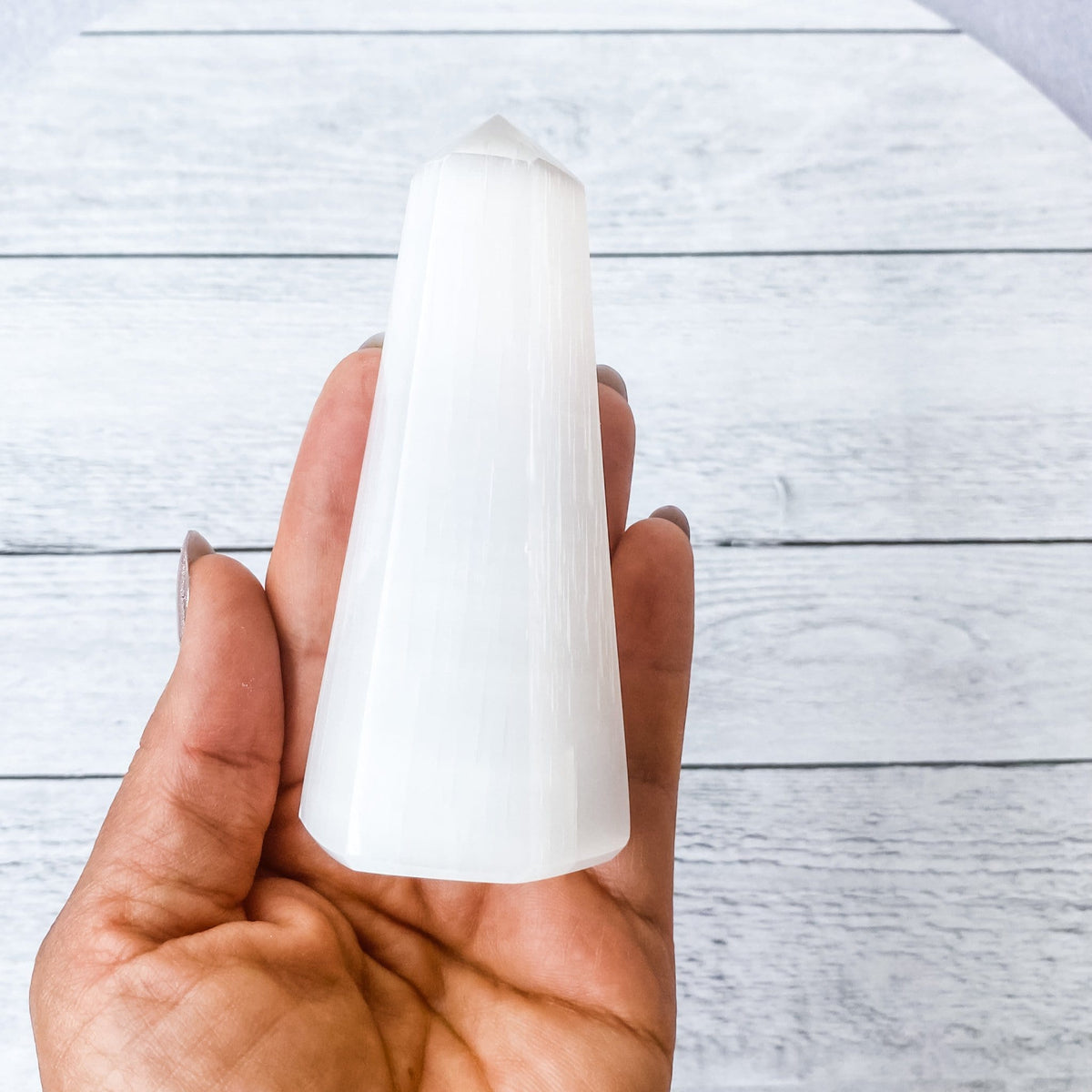 selenite crystal obelisk tower generator gemrox australia