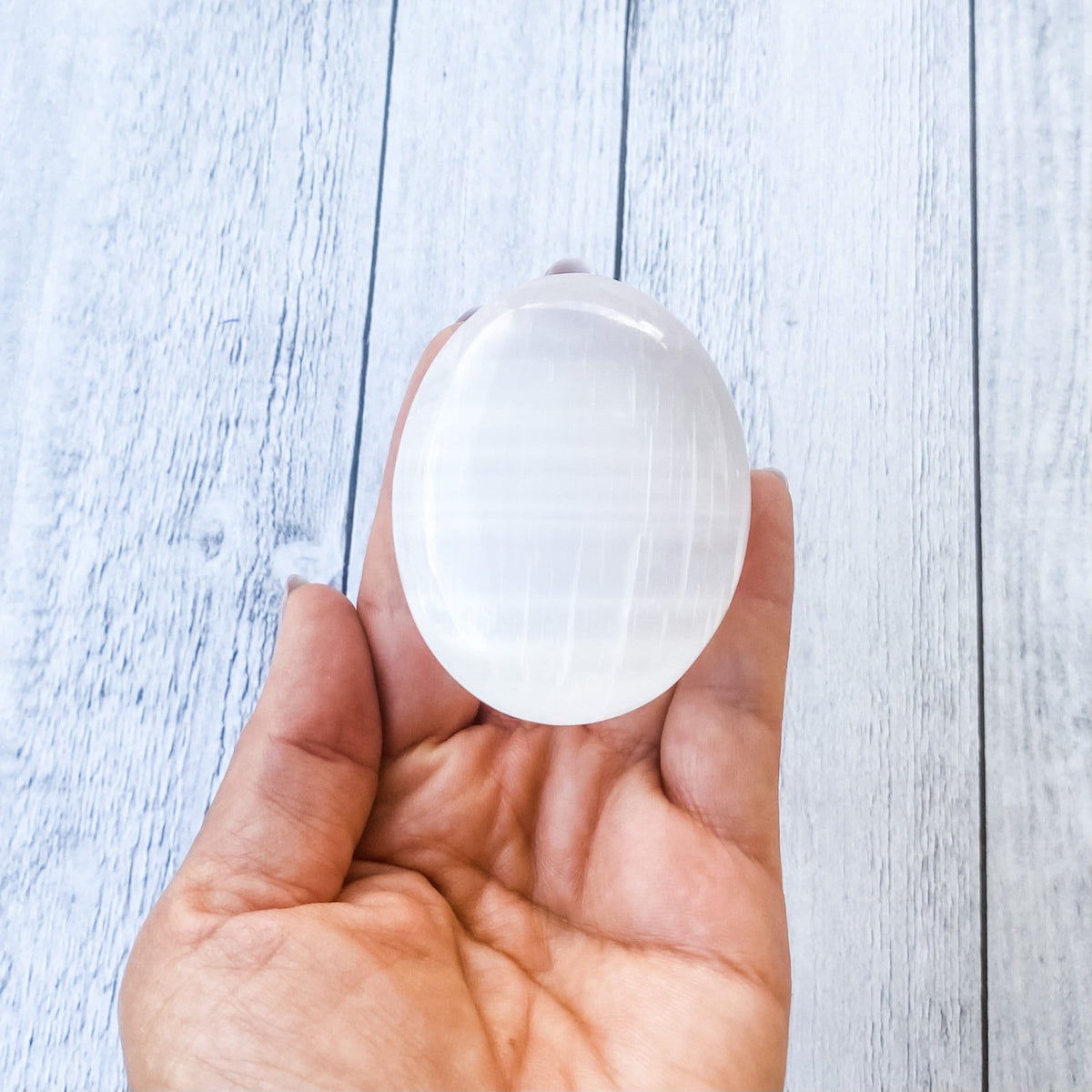 selenite crystal palmstone meditation stone gemrox australia