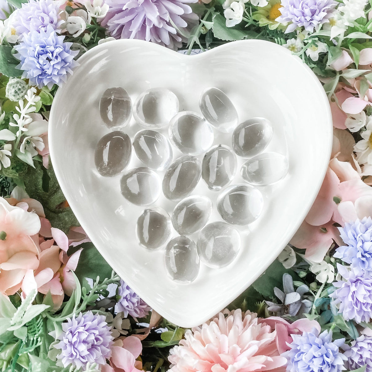 clear quartz crystal tumbled stone gemrox australia