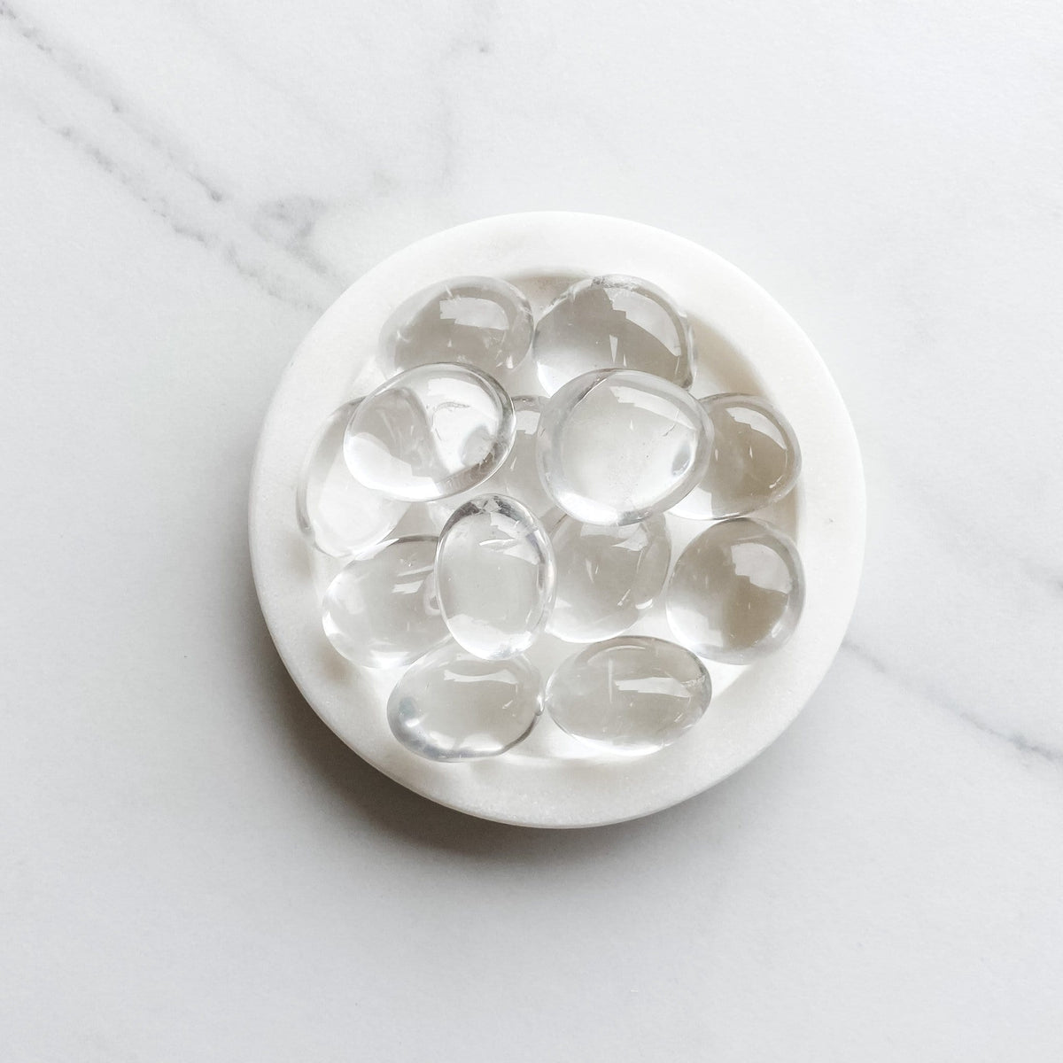 clear quartz crystal tumbled stone gemrox australia