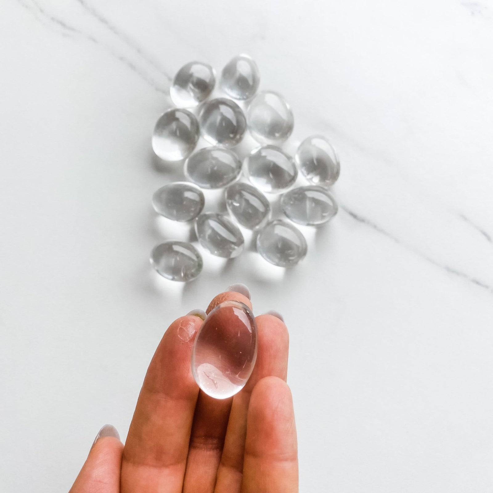 clear quartz crystal tumbled stone gemrox australia