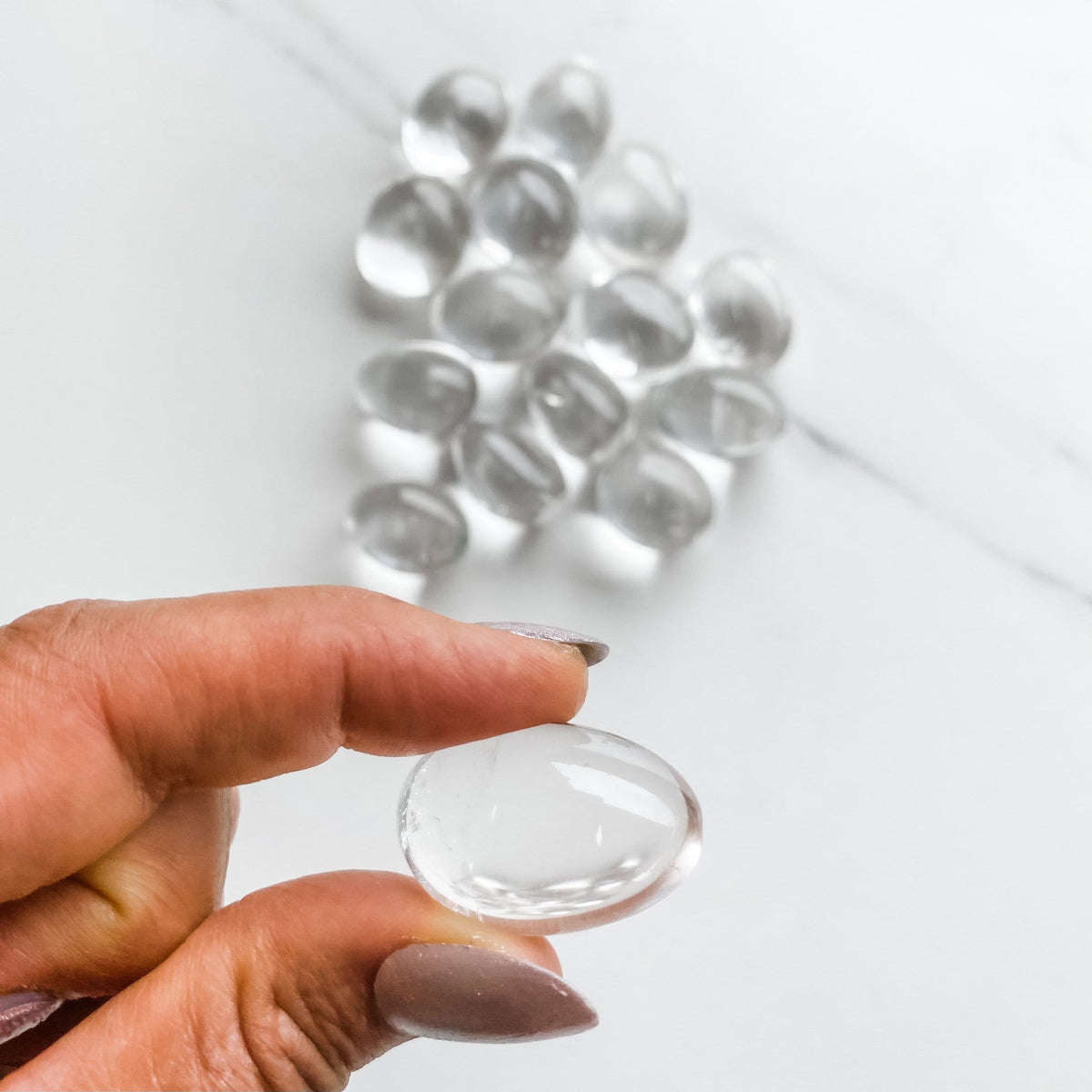 clear quartz crystal tumbled stone gemrox australia