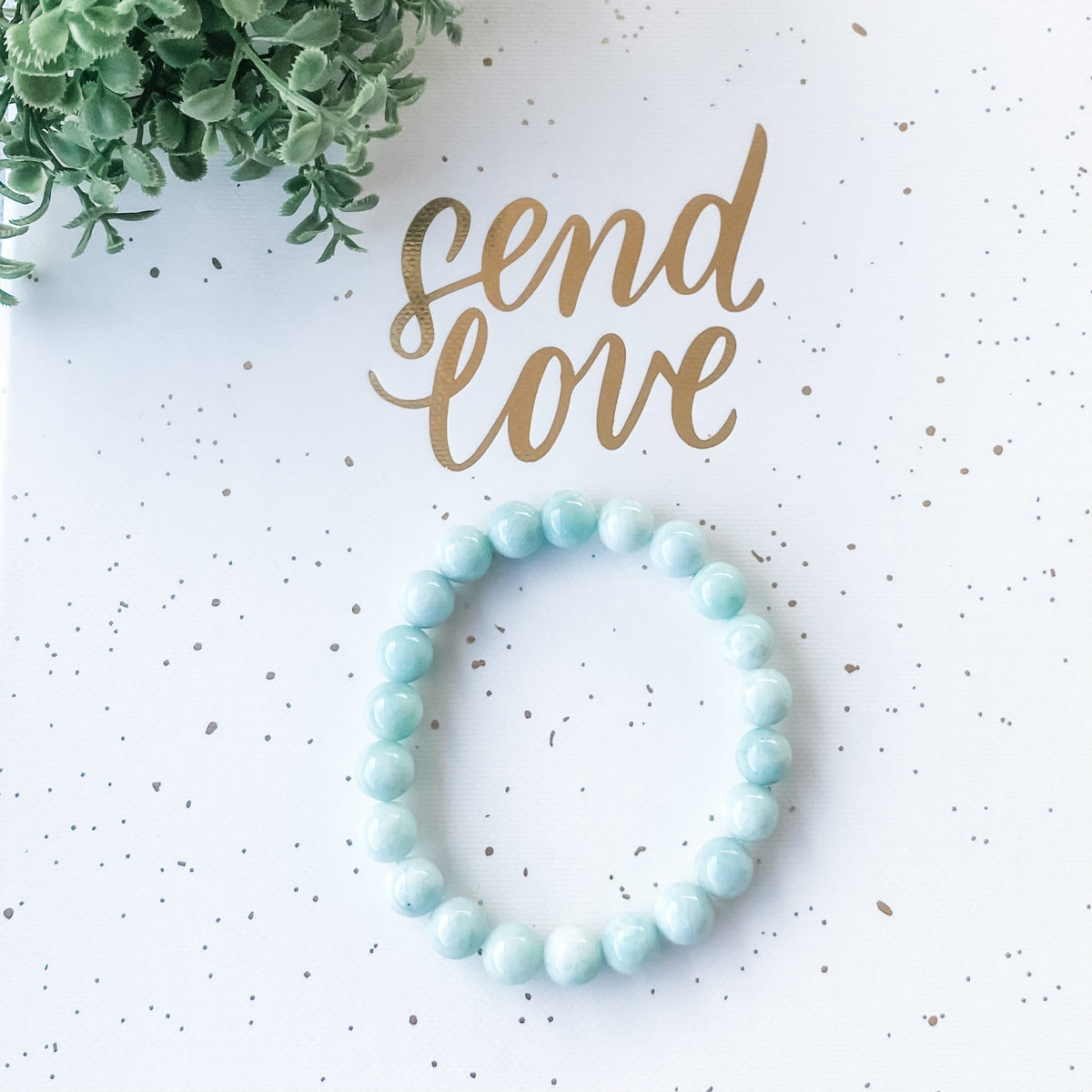 S897 Amazonite crystal stone beaded stretch elastic bracelet gemrox australia 3