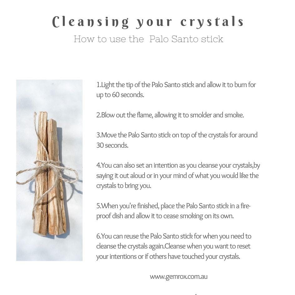 palo santo how to use instruction sheet gemrox australia