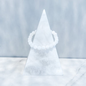 white jade crystal beaded stone stretch healing white bracelet australia gemrox