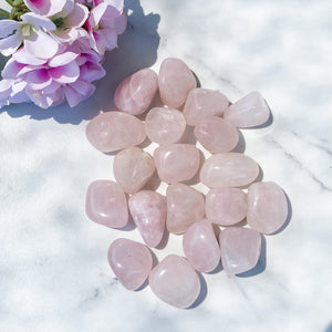 Rose Quartz crystal Tumbled stone gemrox australia.jpg