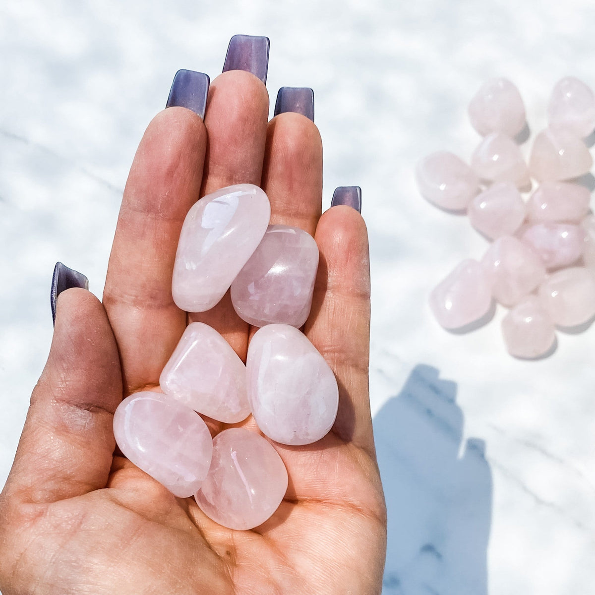 Rose Quartz crystal Tumbled stone gemrox australia.jpg