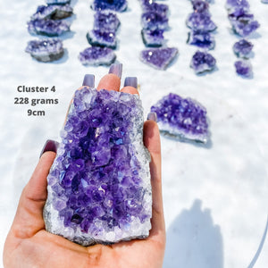 amethyst crystal cluster 10 cm raw stone gemrox australia