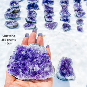 amethyst crystal cluster 10 cm raw stone gemrox australia