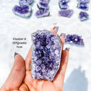 amethyst crystal cluster 8cm raw stone gemrox australia
