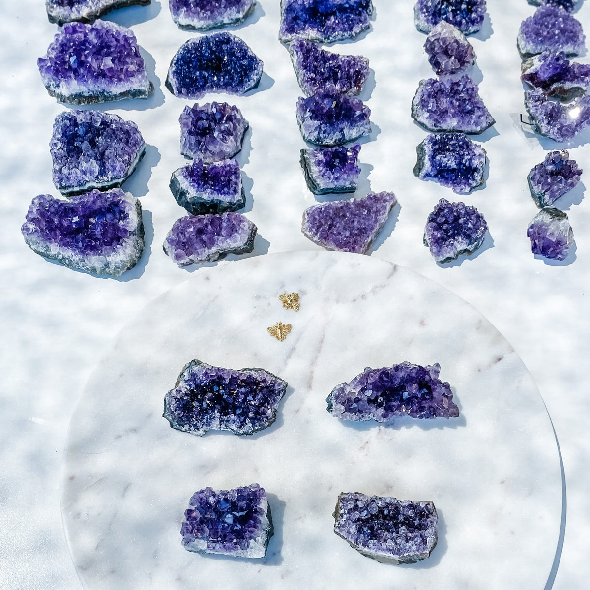 amethyst crystal cluster raw stone 8cm gemrox australia