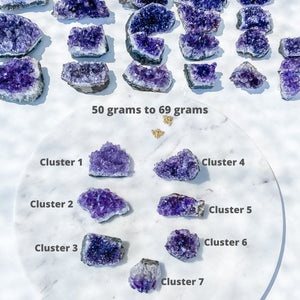 amethyst crystal cluster raw stone 5cm gemrox australia