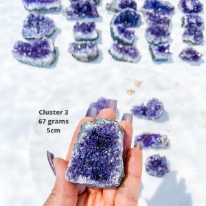 amethyst crystal cluster raw stone 5cm gemrox australia